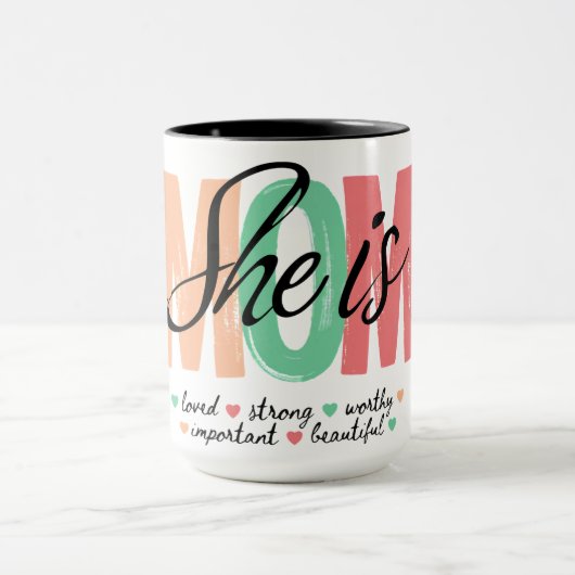 Sie ist Mama Tasse (Zentrum)