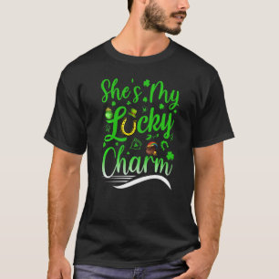 Sie ist mein glücklicher Charm Paare St Patrick's T-Shirt