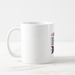Sie ist mein Knaller Patriotisches Paar-Design_1 Kaffeetasse
