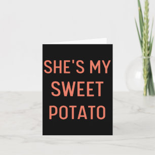 Sie ist mein süßes Potato I Yam Couples Erntedank Karte