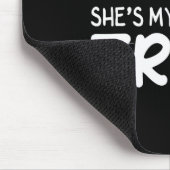 Sie ist mein Trick Couples Skeleton Hand Halloween Mousepad (Ecke)