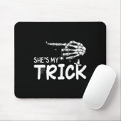 Sie ist mein Trick Couples Skeleton Hand Halloween Mousepad (Mit Mouse)