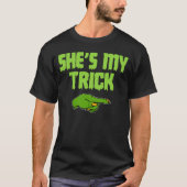 Sie ist mein Trick, das Halloween-Kostüm leicht pa T-Shirt (Vorderseite)