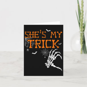 Sie ist mein Trick, er ist meine Leckerei Hallowee Karte
