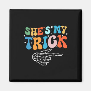 Sie ist mein Trick Hes ist meine Leckerei Hallowee Magnet