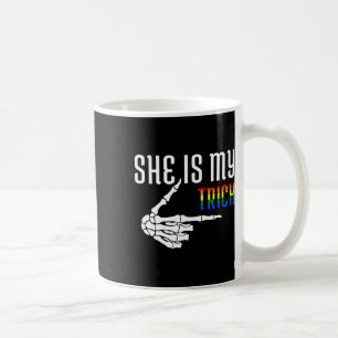 Sie ist mein Trick Skelett Matching Couple Hallowe Kaffeetasse