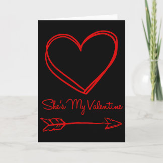 Sie ist mein Valentinsgruß (richtig)  Karte