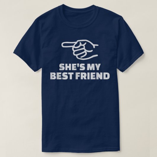 Sie ist meine beste Freundin - Geschenk für alle M T-Shirt (Design vorne)