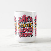 Sie ist meine Beste Liebe - Liebe Zitat Kaffeetasse (Mittel)