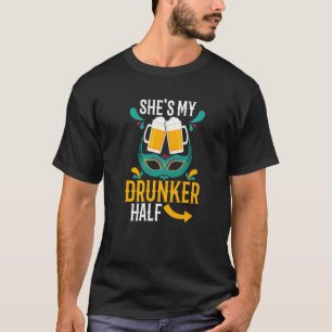 Sie ist meine Betrunkenere Halbbier, die alkoholis T-Shirt