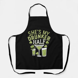 Sie ist meine betrunkenere Hälfte St. Patricks pas Schürze