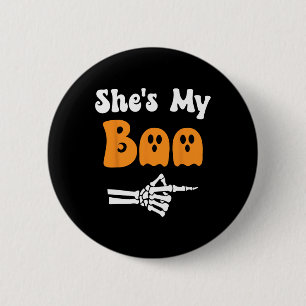 Sie ist meine Boo Matching Halloween Pajama Paare  Button