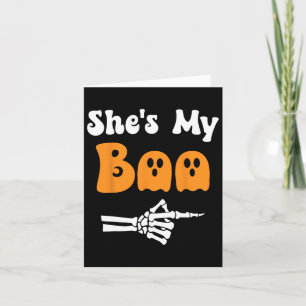 Sie ist meine Boo Matching Halloween Pajama Paare  Karte