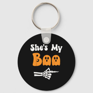 Sie ist meine Boo Matching Halloween Pajama Paare Schlüsselanhänger