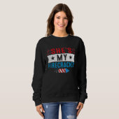 Sie ist meine Firecracker 4. Juli Matching Paare Sweatshirt (Vorne ganz)