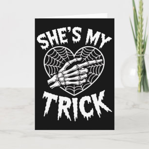 Sie ist meine Leckerei Funny Halloween Matching Co Karte