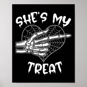 Sie ist meine Leckerei Funny Halloween Matching Co Poster