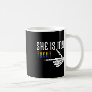 Sie ist meine Leckerei Skelett, die ein paar Hallo Kaffeetasse