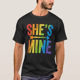Sie ist meine lesbische Pride T Shirt LGBT Bride W