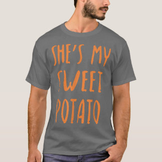 Sie ist meine süße Kartoffel I Yam Set Paare Thank T-Shirt