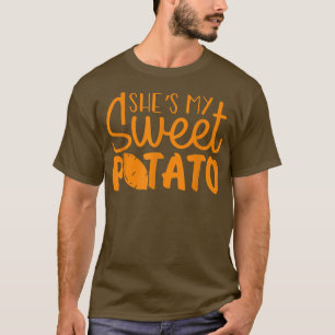 Sie ist meine süße Kartoffel, ich Yam Erntedank Co T-Shirt