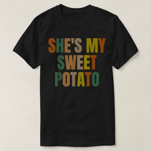 Sie ist meine süße Potato I YAM Couple Matching Co T-Shirt (Design vorne)
