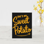 Sie ist meine süße Potato I Yam Matching Couple Da Karte (Gelbe Blume)