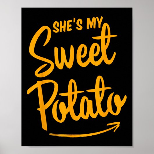 Sie ist meine süße Potato I Yam Matching Couple Da Poster (Vorne)