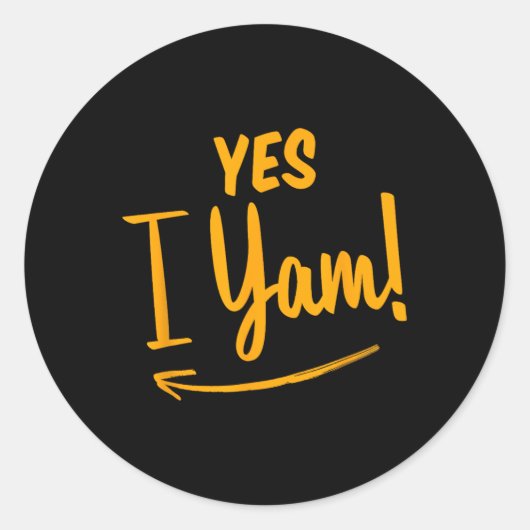 Sie ist meine süße Potato I Yam Matching Couple Da Runder Aufkleber (Vorderseite)