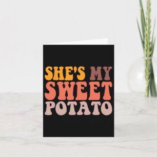 Sie ist meine süße Potato I Yam Paare Valentine's Karte