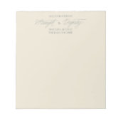 Sie ist mit Festigkeit und Würde Notepad bekleidet Notizblock (Vorderseite)