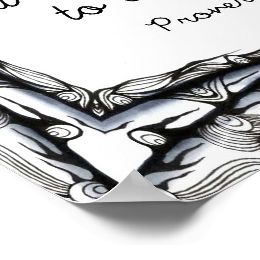 Sie ist mit Kraft und Würde bekleidet Poster (Ecke)