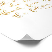 Sie ist mit Kraft und Würde bekleidet Poster (Ecke)