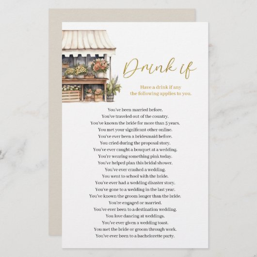 Sie ist nicht am Markt, wenn Brautparty-Spiel (Vorne/Hinten)