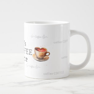 Sie ist noch nicht... es ist Zeit für den Kaffee!  Jumbo-Tasse