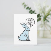 SIE IST NUTS POSTKARTE (Stehend Vorderseite)