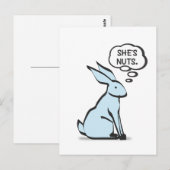 SIE IST NUTS POSTKARTE (Vorne/Hinten)