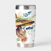 Sie ist personalisiert mit Kraft bekleidet Thermobecher (Vorderseite)