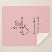 Sie ist Personalisiert stark, tapfer und brillant. Sherpadecke (Vorderseite (Horizontal))