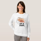 Sie ist Power - Wüste Aura Weibliche Kunst mit Fuc T-Shirt (Vorne ganz)