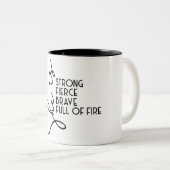 Sie ist schwach tapfer zweifarbige tasse (VorderseiteRechts)