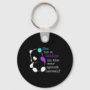 Sie ist Soldatin Semicolon, der ein Geschenk zur S Schlüsselanhänger