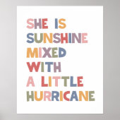 Sie ist Sonnenschein vermischt mit einem kleinen H Poster (Vorne)