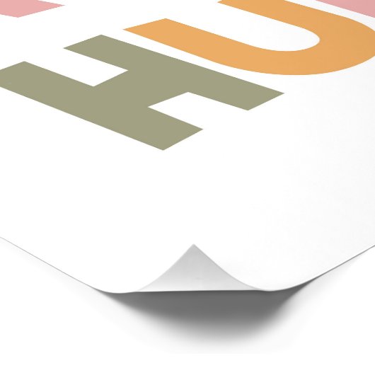 Sie ist Sonnenschein vermischt mit einem kleinen H Poster (Ecke)