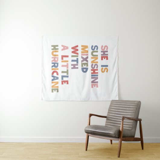 Sie ist Sonnenschein vermischt mit einem kleinen H Wandteppich (Beispiel (Horizontal))