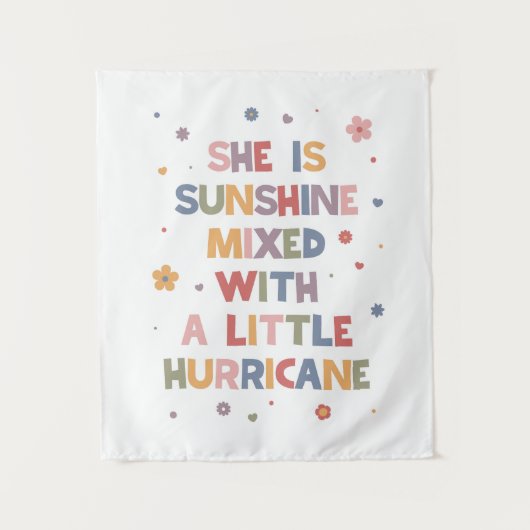 Sie ist Sonnenschein vermischt mit einem kleinen H Wandteppich (Vorderseite)