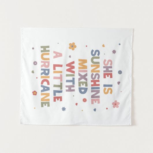 Sie ist Sonnenschein vermischt mit einem kleinen H Wandteppich (Vorderseite (Horizontal))