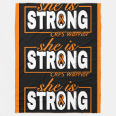 SIE IST STARK... CRPS FLEECEDECKE (Vorderseite)