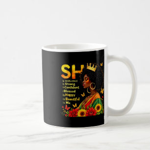 Sie ist stark motiviert selbstbewusst gesegnet Sch Kaffeetasse