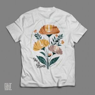 Sie ist stark Psalm Boho Christlich Inspiration T T-Shirt
